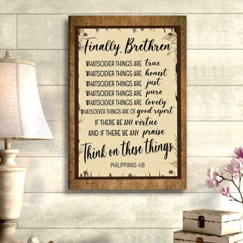Christian Home Decor, Whatsoever Things Are True Philippians 48 Bible Verse Canvas Art ,Christian Canvas Christian Home Decor, Whatsoever Things Are True Philippians 48 Bible Verse Canvas Art ,Christian Canvas