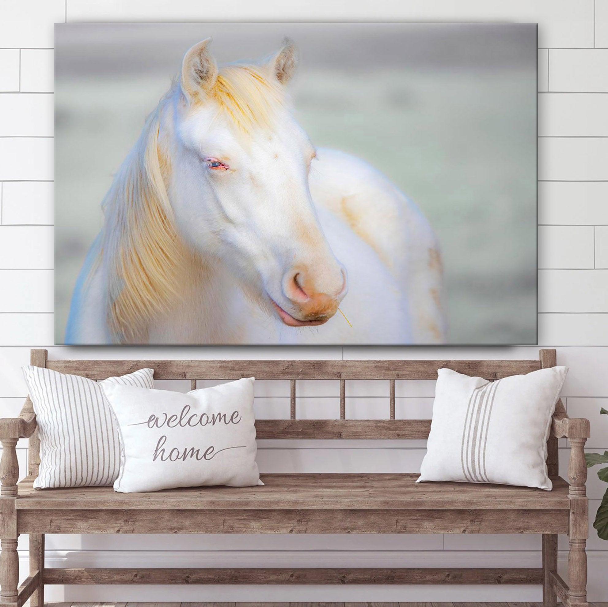 Christian Home Decor, White Horse 2 Canvas Wall Art ,Christian Canvas Christian Home Decor, White Horse 2 Canvas Wall Art ,Christian Canvas