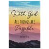 With God All Things Are Possible Matthew 1926 Canvas Wall Art Prints