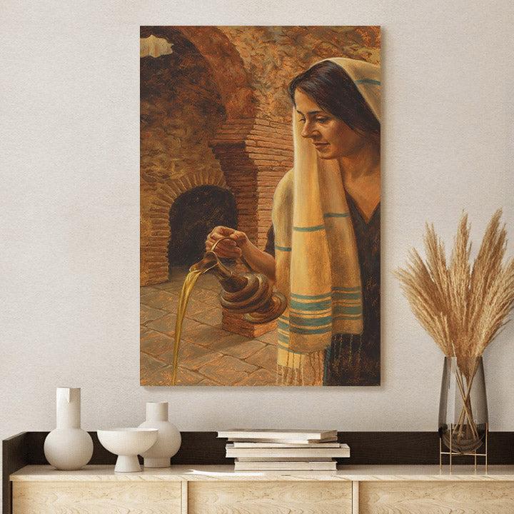 Christian Home Decor, Woman At The Well 1 Canvas Wall Art Gift For Mom ,Christian Canvas Christian Home Decor, Woman At The Well 1 Canvas Wall Art Gift For Mom ,Christian Canvas
