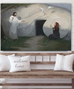 Woman, Why Weepest Thou Canvas Wall Art