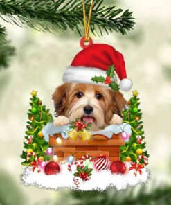 Havanese In The Chimney Christmas Ornament Hanging Decor