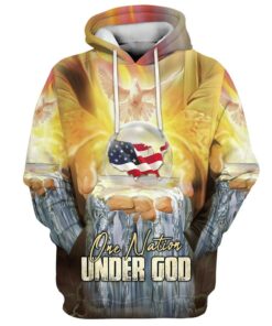 One Nation Under God Hoodies 3D Printed Hoodie - Christmas Gift