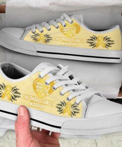 Proud Mom Of Childhood Cancer Warrior Low Top Shoes