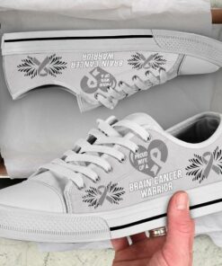 Proud Wife Of Brain Cancer Warrior Low Top Shoes