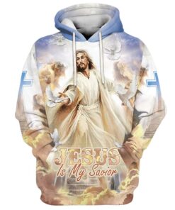 Reaching God's Hand Jesus Is My Savior 3d Hoodies Jesus Hoodie 3D Printed Hoodie - Christmas Gift