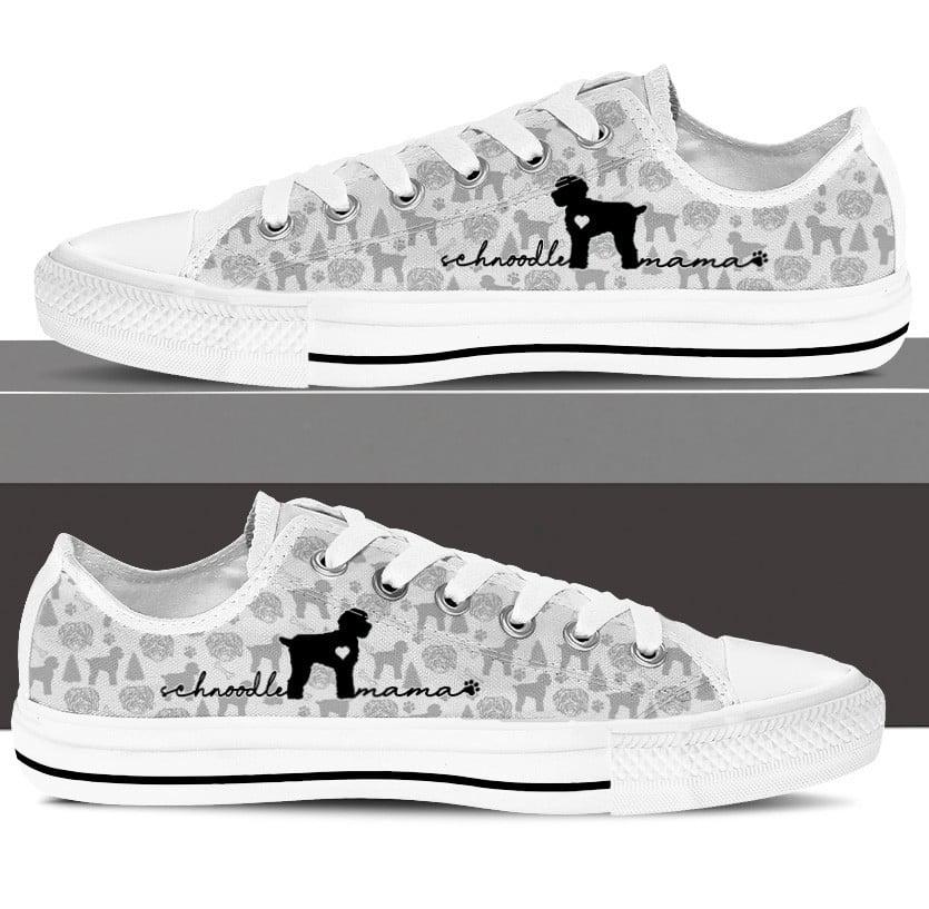 Schnoodle Low Top Shoes Dog Walking Shoes Men Women