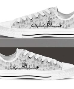 Tabby Cat Low Top Shoes Cat Walking Shoes Men Women